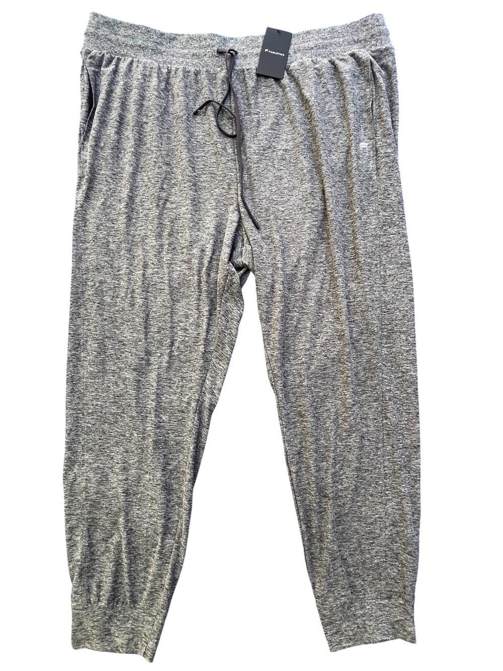 FABLETICS Jersey Jogger Sweatpants Charcoal Gray Heather 4X NWT